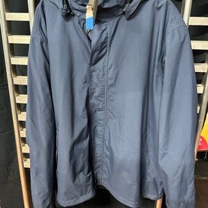 Eddie Bauer Men's Dark Blue Raincoat